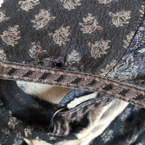 Blue Striped Trapeze-style Tank Top - Picture 3 of 3